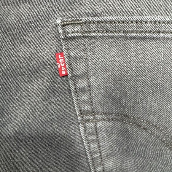 Levi’s 541 Jeans Mens 42x30 Gray Athletic Fit Taper Stretch Big Tall Denim - Picture 4 of 11